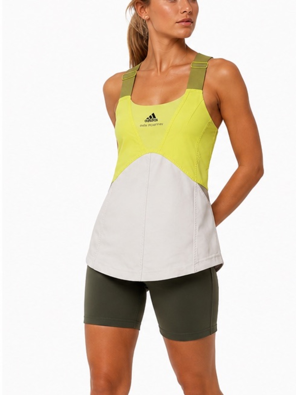 Adidas Stella McCartney Barricade Tennis Athletic Tank Top Yellow Size 40